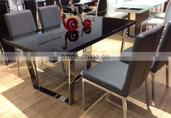 TB living room sofa black tempered coffee table set with small glass corner table