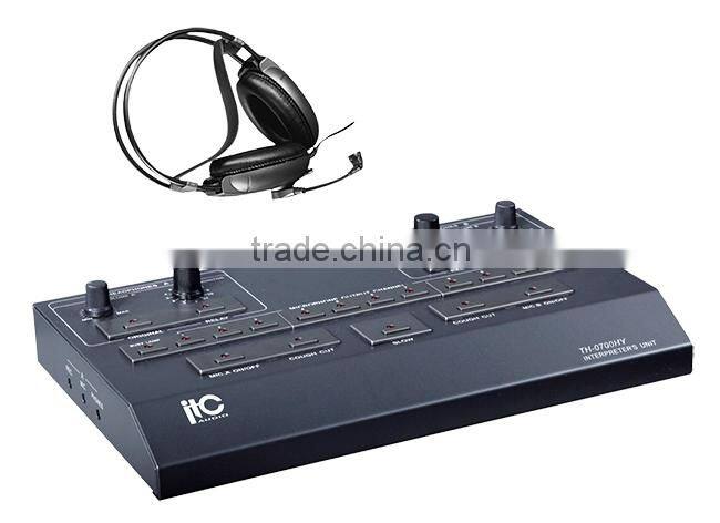 (4, 6, 8, 10 & 12 channels options) Digital conference simultaneous interpretation IR Receiver 12 language translator