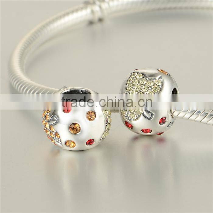 2016 Fashionable Design S925 Silver Gemstone Bead