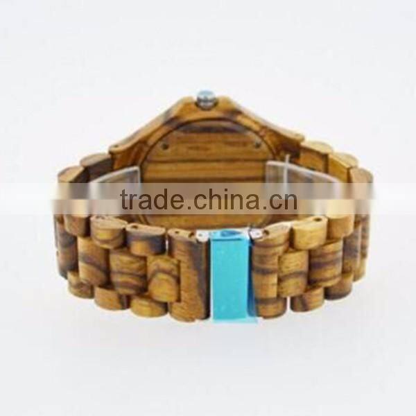 Eco-friendly Zebra wood watch with customer 's design logo