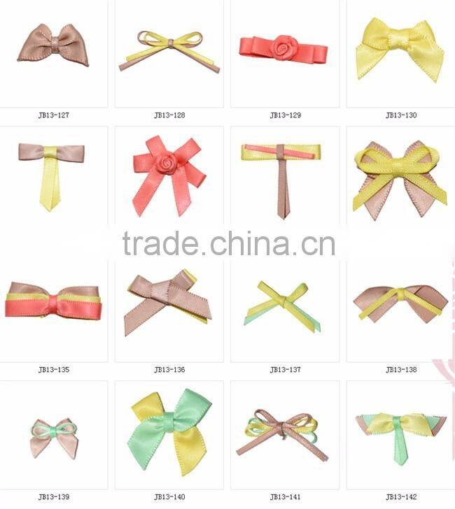 Dot Print Polyester Ribbon Bow For Clothing