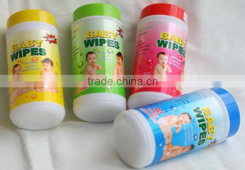 large tube canister packed cheap baby wipes