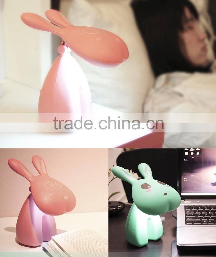 Home goods pretty portable mini rabbit battery led clamp folding desk lamp