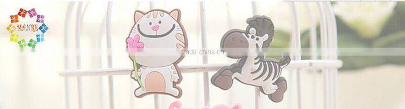 Wholesale personalized cartoon kids rings silicon rubber pvc souvenir finger ring