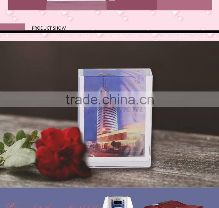 3D Blank Sublimation Crystal Trapeziform Shape Personalized Photo Crystal