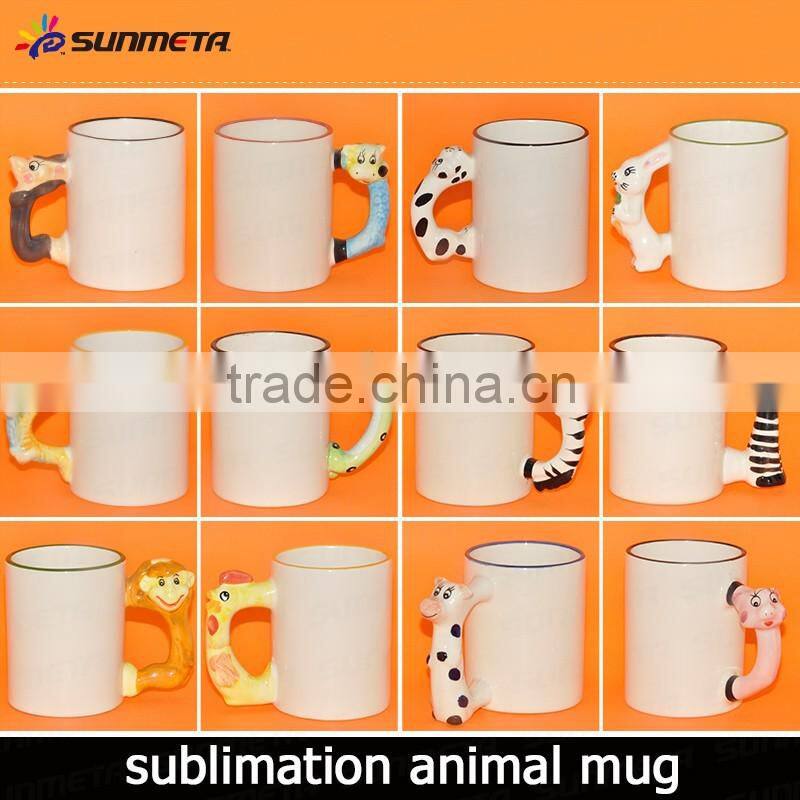 Sunmeta Sublimation Animal 11oz Cup , with Cattle Mugs