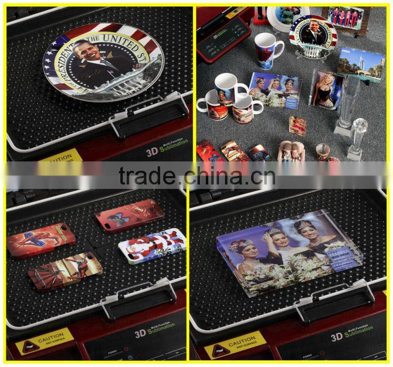Semi-Automatic Automatic Grade and Heat Press Machine,3D Heat Transfer Type sublimation vacuum heat press machine