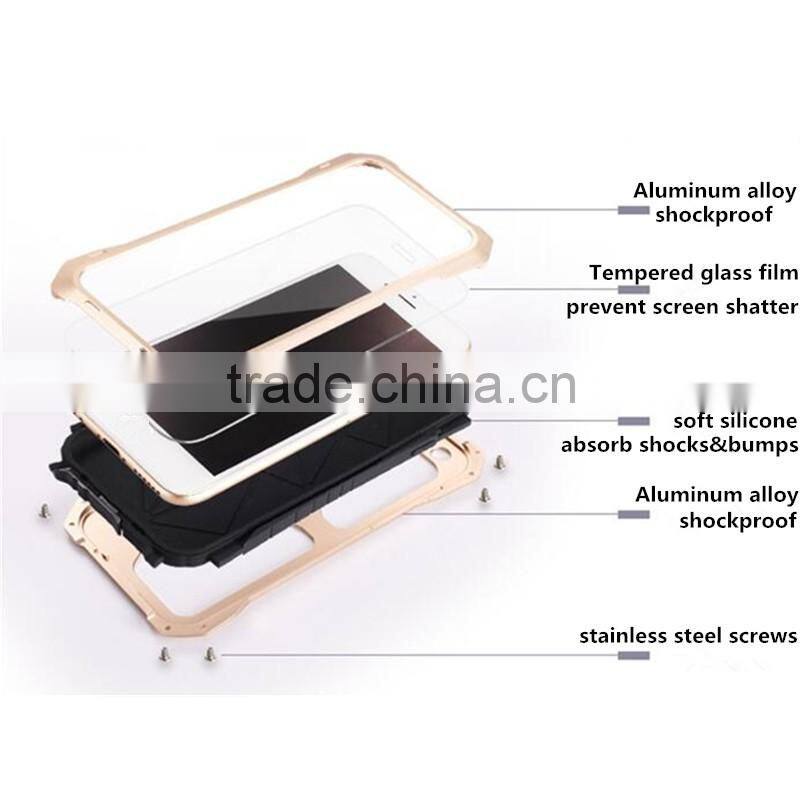 Luxury aluminum metal frame rubber silicone bumper hard case cover for Xiaomi mi4i for Samsung galaxy mega 6.3 for Sony