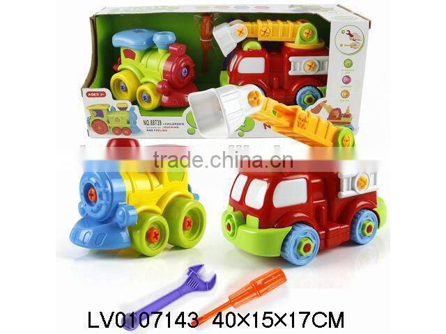 Funny take part plastic car intelligent toy