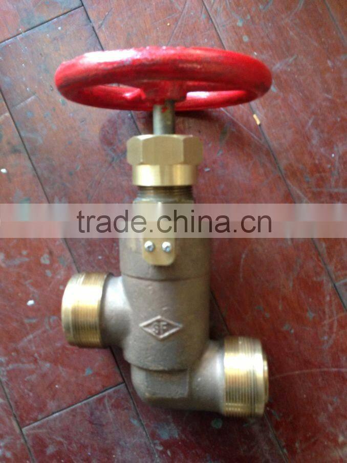 Marine bronze angle globe valve
