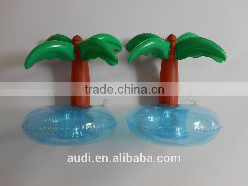 Plastic Inflatable palm tree cup holders