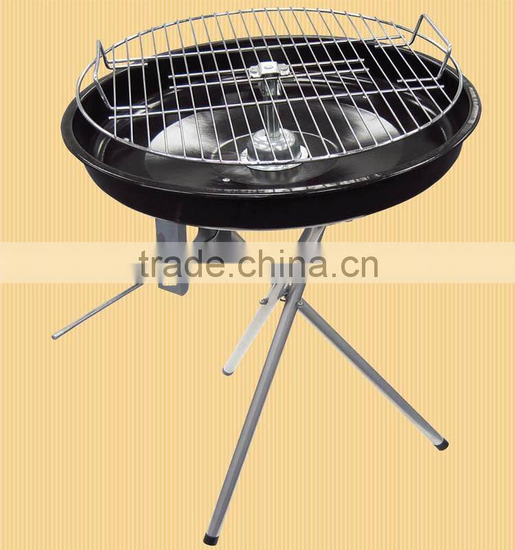 Tabletop round charcoal grill with different color