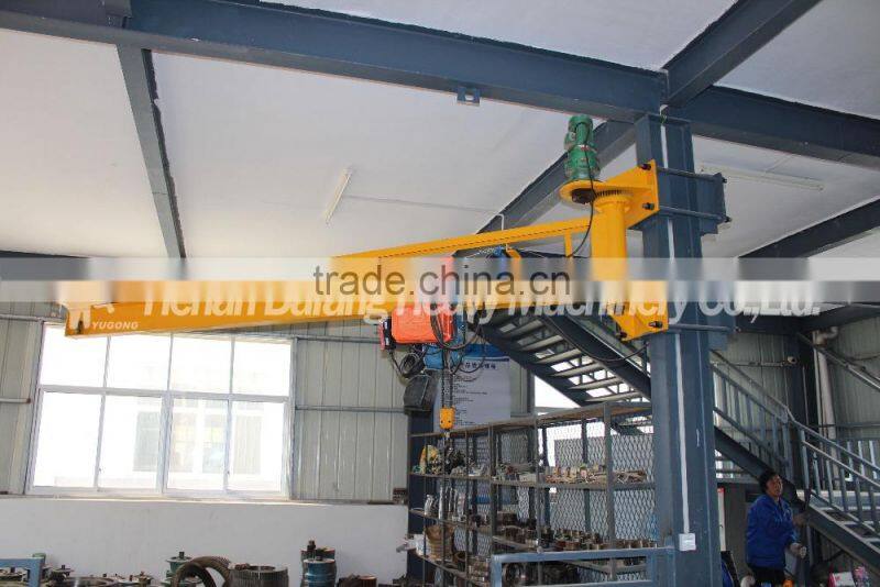 @@0.5-5T Wall Mounted Jib Crane and Wall Traveling Jib Crane, 180/270/360 Degree Swing Jib Crane with Electric Hoist