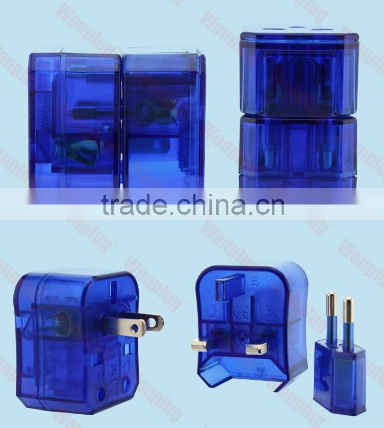 Plug with socket type, easy to take best sell universal travel adapter (3 in 1)