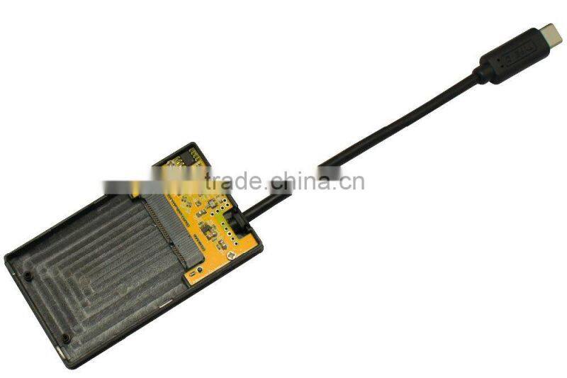 OEM type C msata ssd hdd enclosure