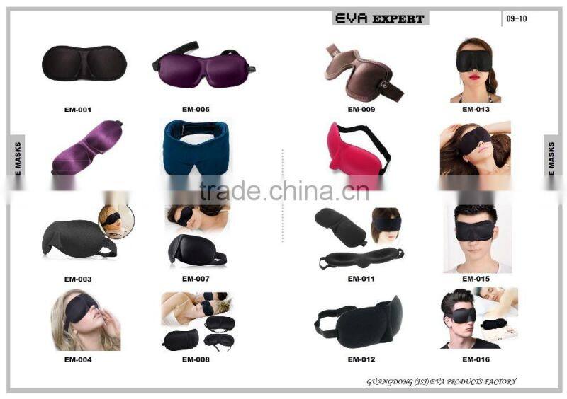 3D Sleeping Eye Mask, Eye Sleep Mask,3D Eye Mask with Earplugs, Silk Sleep Mask EM-021