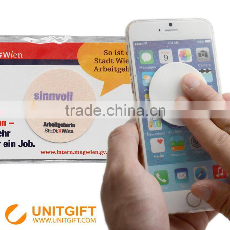 Your logo Phone back sticker mobile screen cleaner promotiona rectangle shape cell phone