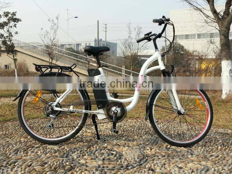 cheap green female city buy electric bike with CE, EN15194