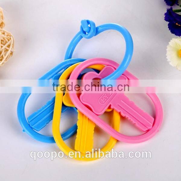 EU standard safety promotional plastic decorative baby toy keys