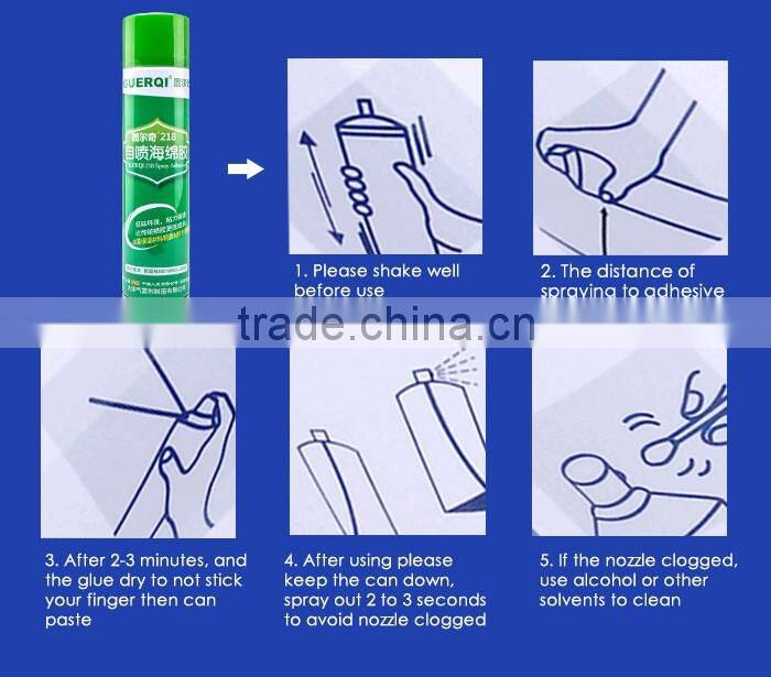 Odorless Waterproof Contact Sponge Glue Spray Adhesive