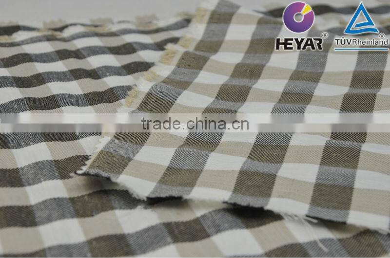 indian linen fabric yarn dyed fabric linen/poly
