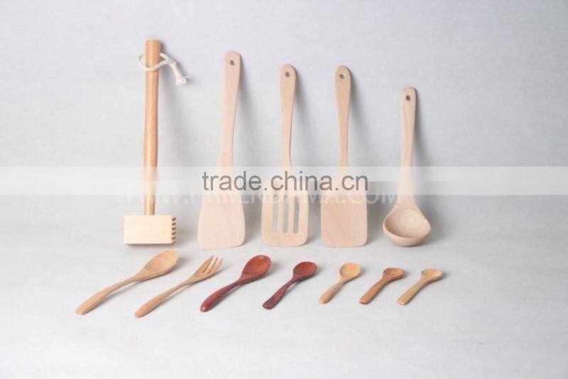 2016 wholesale cheap natural healthy flat wooden spoon