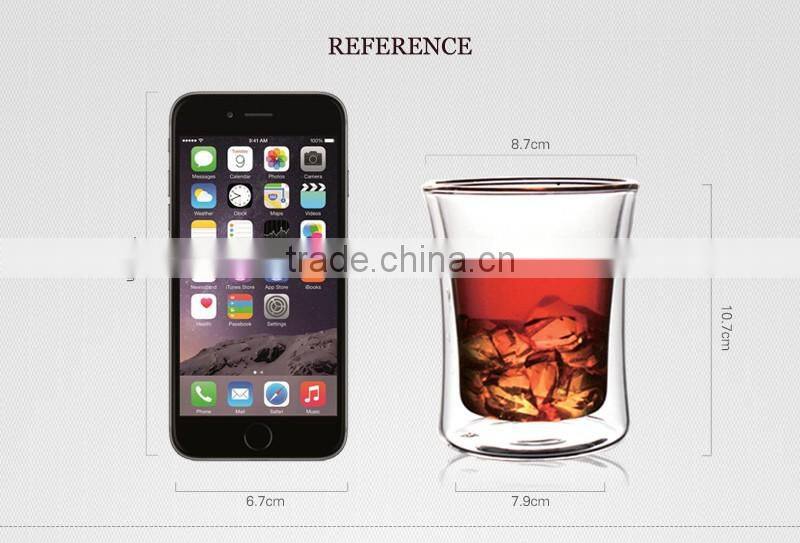 Wholesale wine glasses thermal double wall beer tasting cups