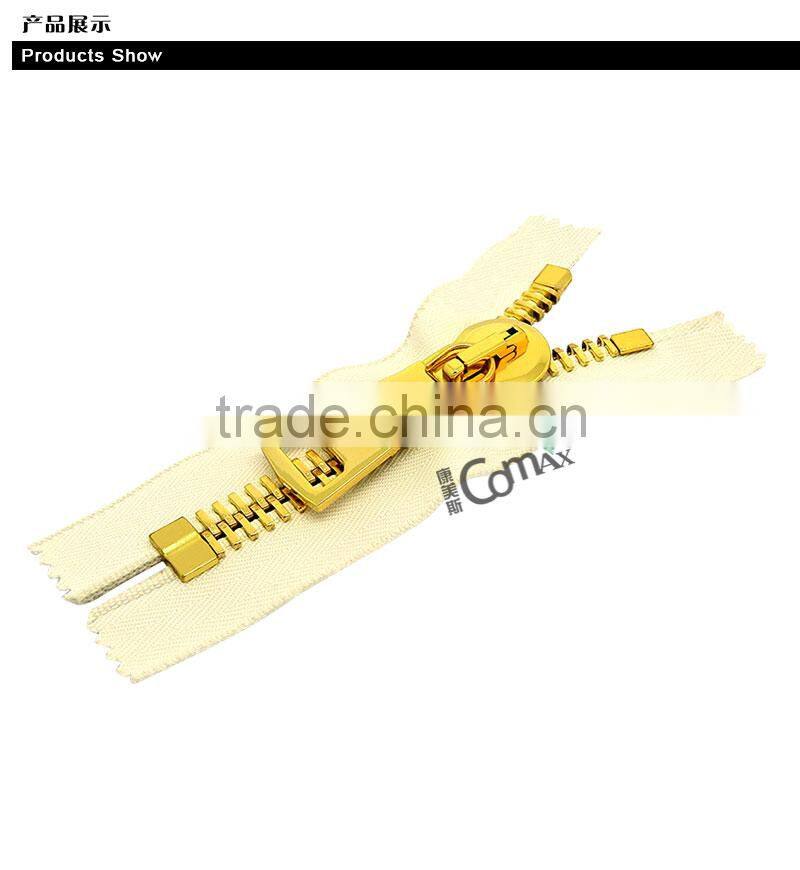 Fashion metal corn type teeth zip factory wholesale