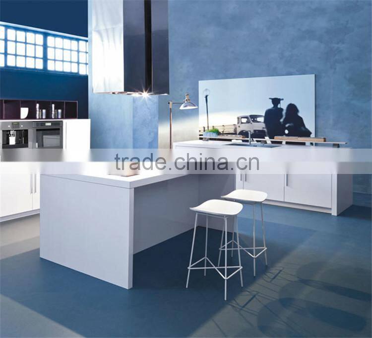 Interior melamine kitchen cabinet with kitchen cabinet waste bin