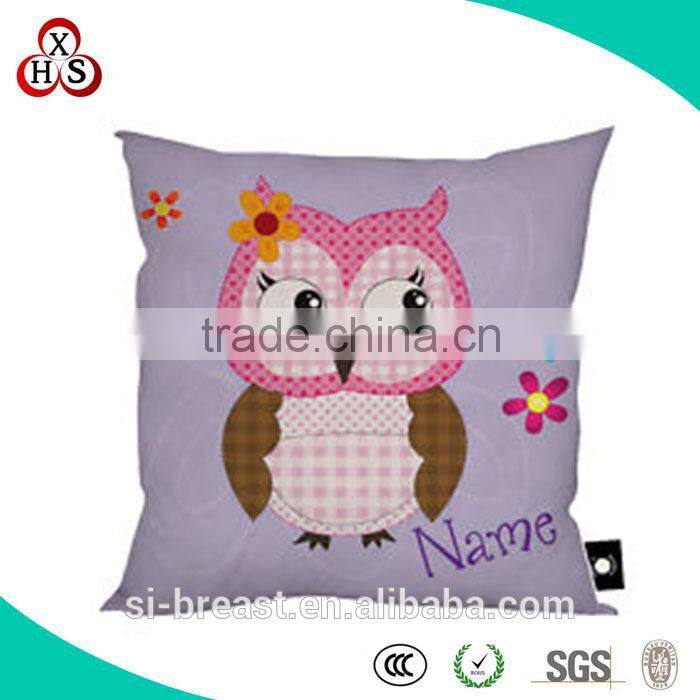 High Quality OEM New Design Custom Made home sofa decorative owl cushion wholesale