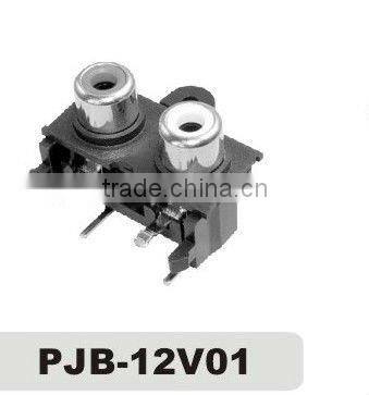stereo jack to 2 female rca jack for audio&video(pjb-12v01)