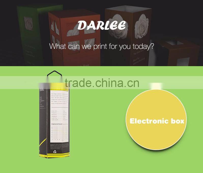 Custom logo recyclable abnormal shape earphone packaging box