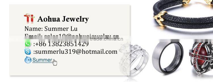 6 pieces Birthstone set crystal stainless stell bracelet with rings