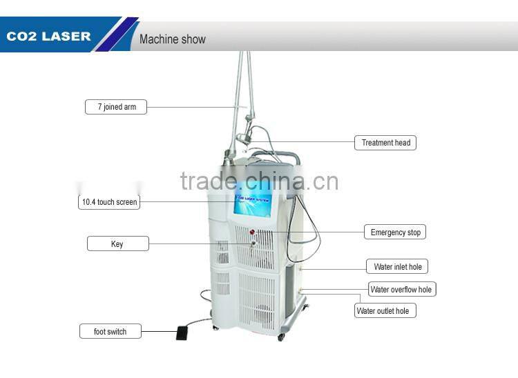 Popular Co2 Laser Equipment / Wrinkle Removal Co2 Fractional Laser / Fractional Co2 Laser Machine