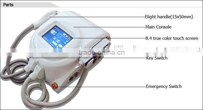 CE approved imported lamp 2 IN 1 elight IPL long pulsed nd yag laser hair removal