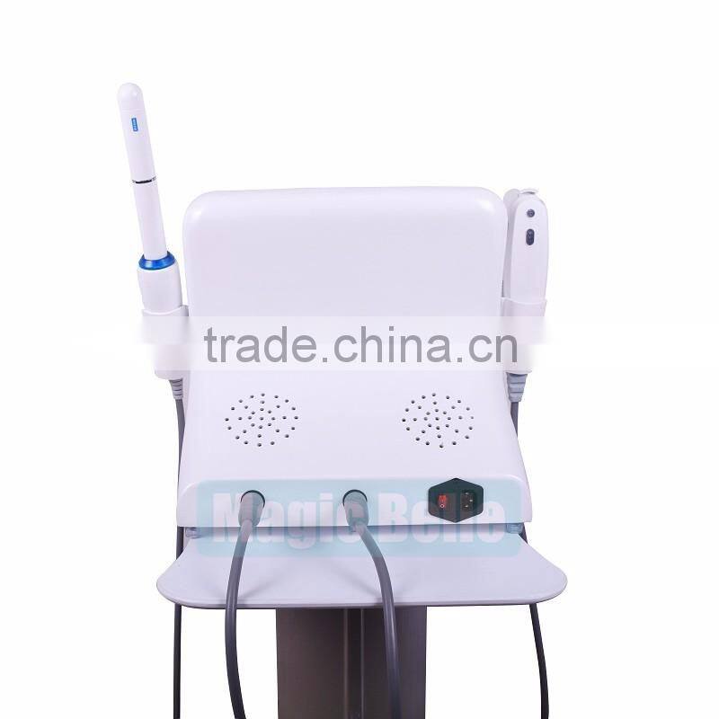 CE Certificated 2 in 1 hifu for face Wrinkle Remover female hifu vaginal tightening machine
