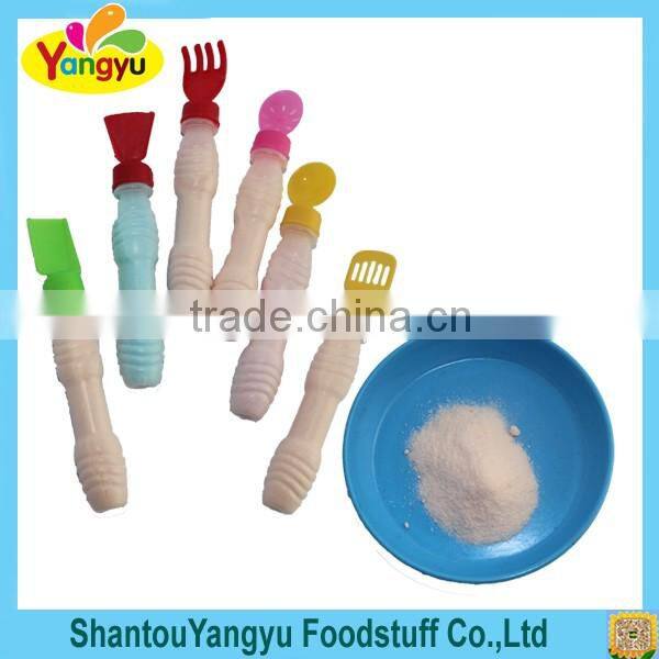 Design packing in different bottle sour fruit flavor juice powder