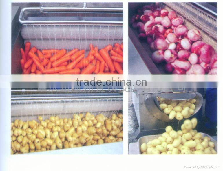 Commercial CE Approved Potato Washer and Peeler Machine
