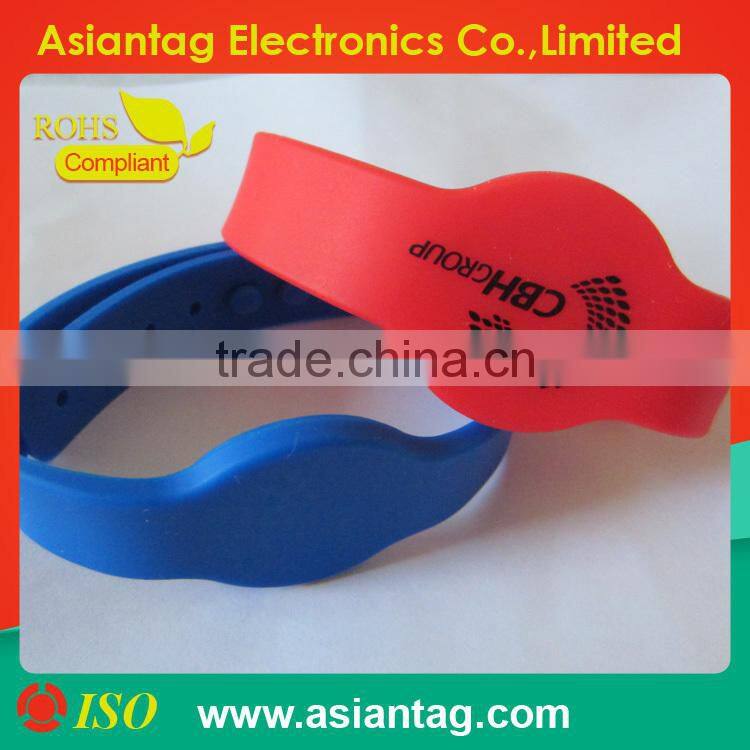 Waterproof rfid silicone bracelet