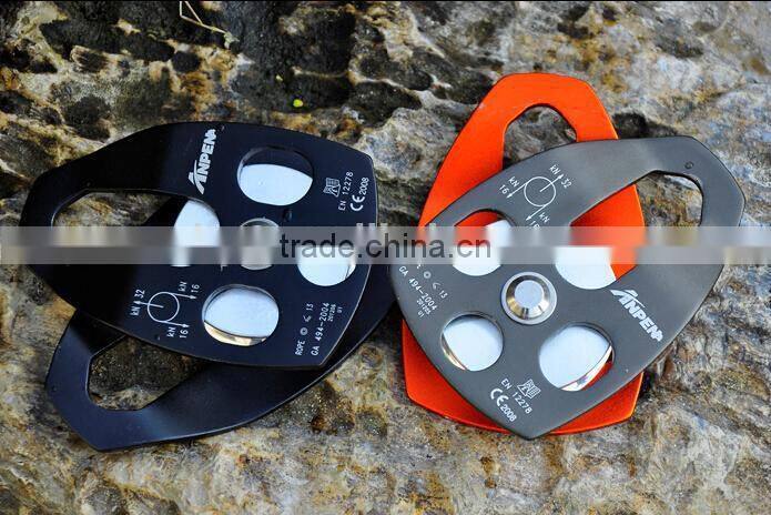 Aluminum Single Rescue Pulley for Rescue Industrial Fall protection Height work