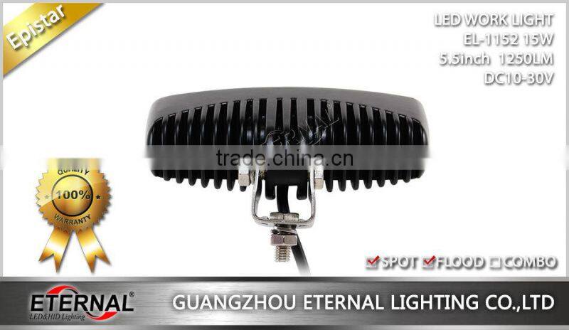 15W 5.5in single row light bar truck tractor trailer 4x4 powersports spot led work light lamp