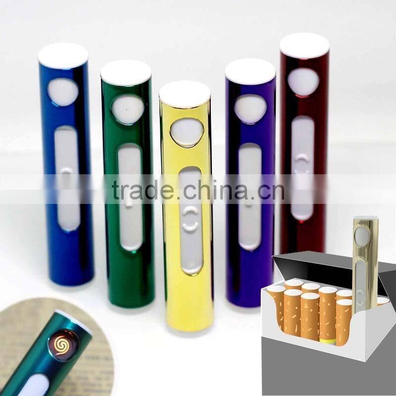 New 2017 Portable mini USB charging electric wire metal lighters