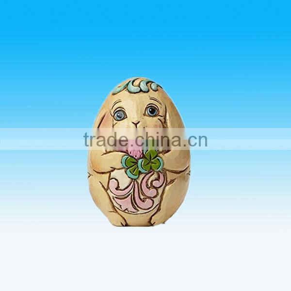 New Style Resin Easter Figurine Spring Easter Eggs Bunny