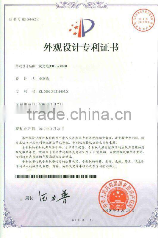 syring shaped ballpint and highlighter pen