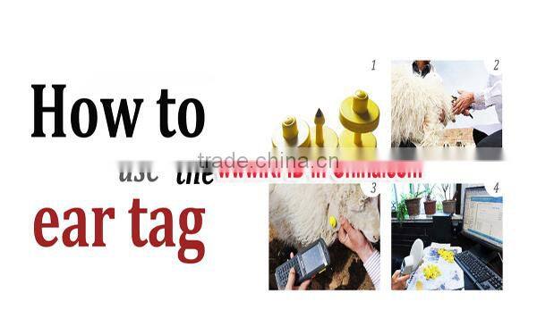 134.2KHz Cattle RFID Tags RFID Ear Tags for Cattle Tracking