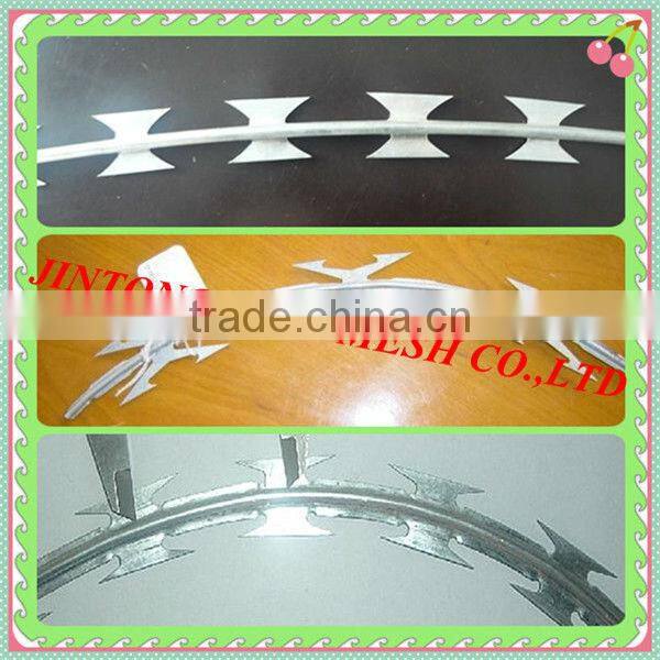 Factory supply PVC concertina barbed tape razor wire