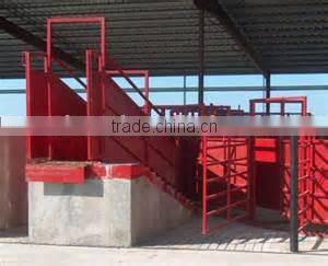 complex steel loading ramp heavy duty permanent under and over