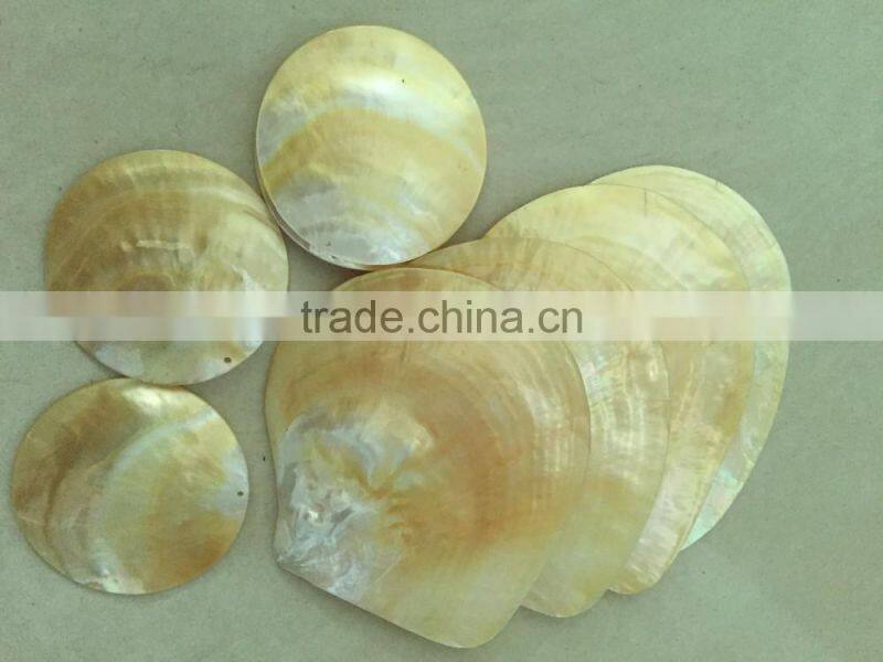 Polished raw yellowlip mother of pearl shells for sale
