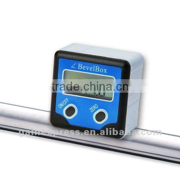 Digital Bevel Box Gauge Angle Protractor with 3 Strong Disk Magnet Waterproof Inclinometer