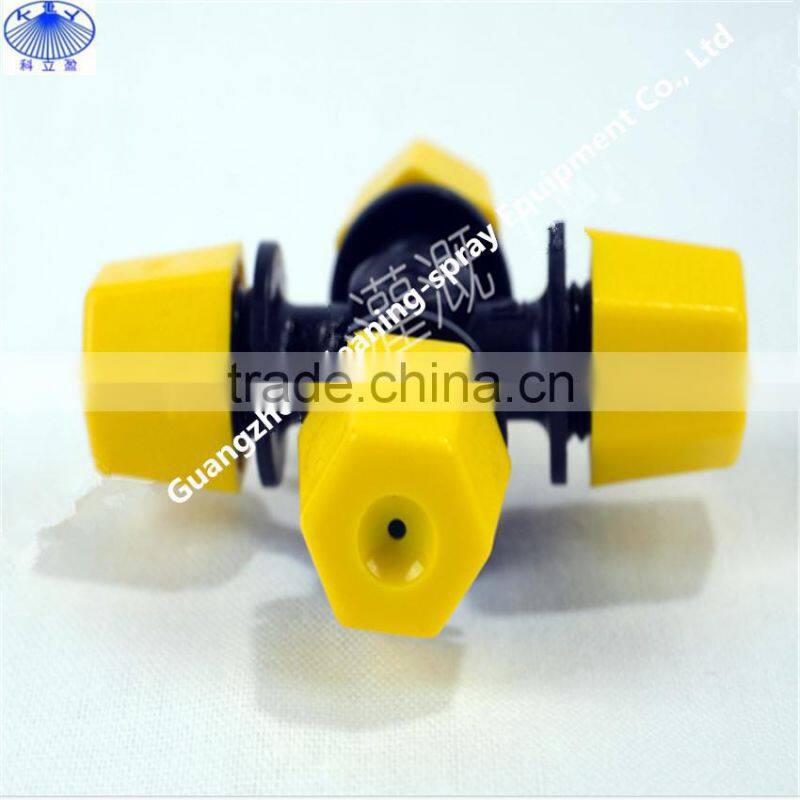 Greenhouse Misting four nozzle cross sprinkler